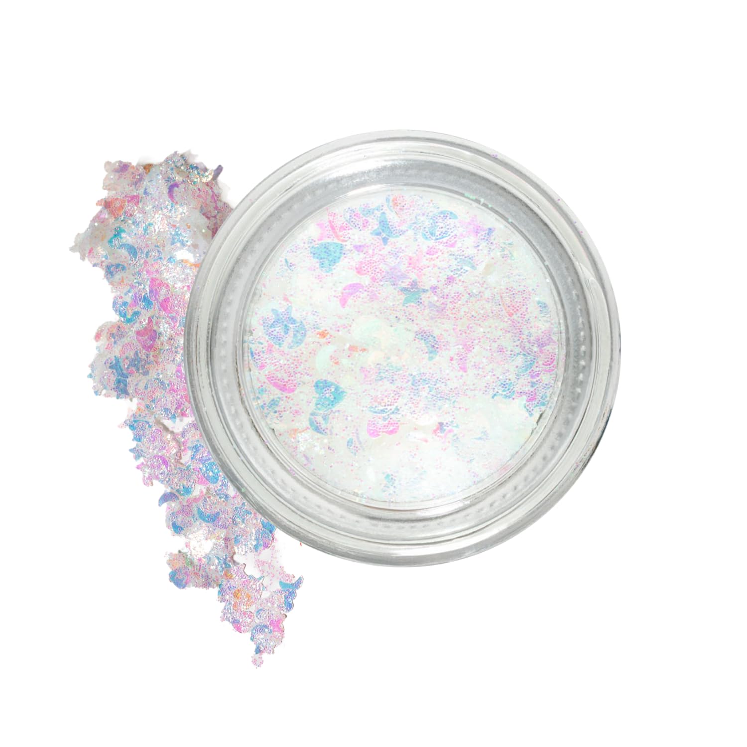 EVERYBODY LONDON Glitter Pot Brokat w Żelu do Twarzy i Ciała Opalizujący Efekt Makijaż festiwalowy wieczorowy Brokat holograficzny