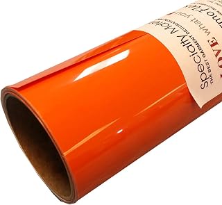 15" x 15' Roll Orange Heat Transfer Vinyl by Coaches World