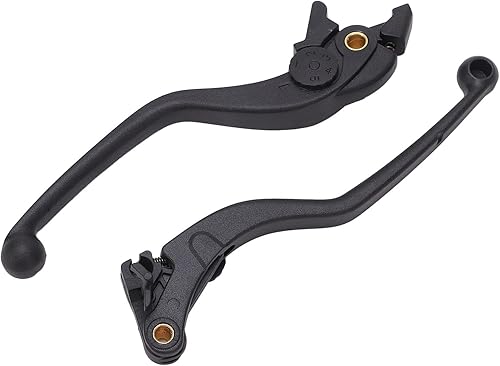 Leapiture Juego de palanca de mano de embrague de freno de perca, 1 par de palancas de embrague de freno de motocicleta, mango izquierdo y derecho,