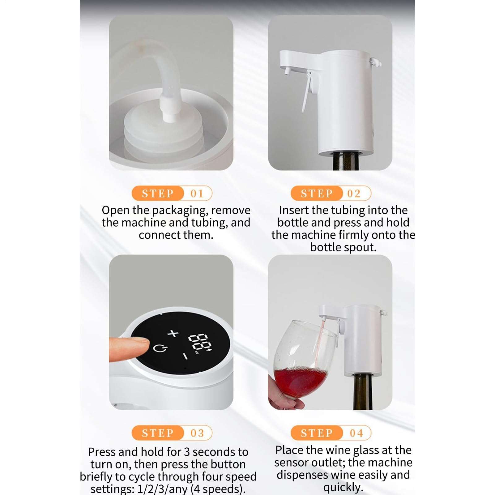Aeratore elettrico per vino, decanter intelligente ricaricabile per casa, bar, ufficio, campeggio, feste, perfetto per gli amanti di whisky, vodka, cocktail e liquori