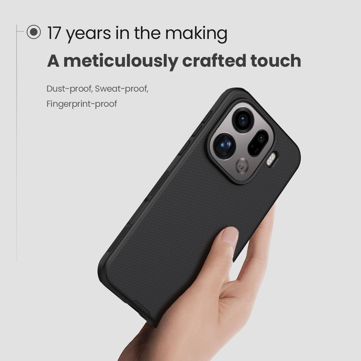 COQUE Custodia per Oppo Find X9 Pro Custodia Magnetica Super Frosted Shield Pro per Oppo Find X9 Pro Attacco Magnetico Invisibile-Nero