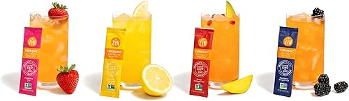 Miniatura 8 de ZYN Paquetes de Hidratación con Mezcla de Bebida de Electrolitos, Polvo de Electrolitos, Paquetes de Hidratación con Cúrcuma Curcumina, Vitamina C y