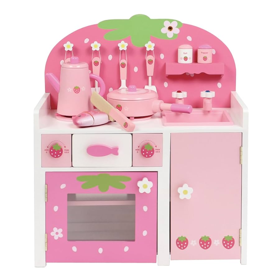 Amazon.co.jp: マザーガーデン 木のおままごと キッチン 木製