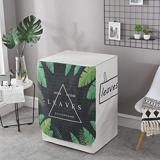 Housse de machine à laver poussière avec poche pour machine à laver Passe au sèche-linge Couvercle anti bleu vert60X60X83CM