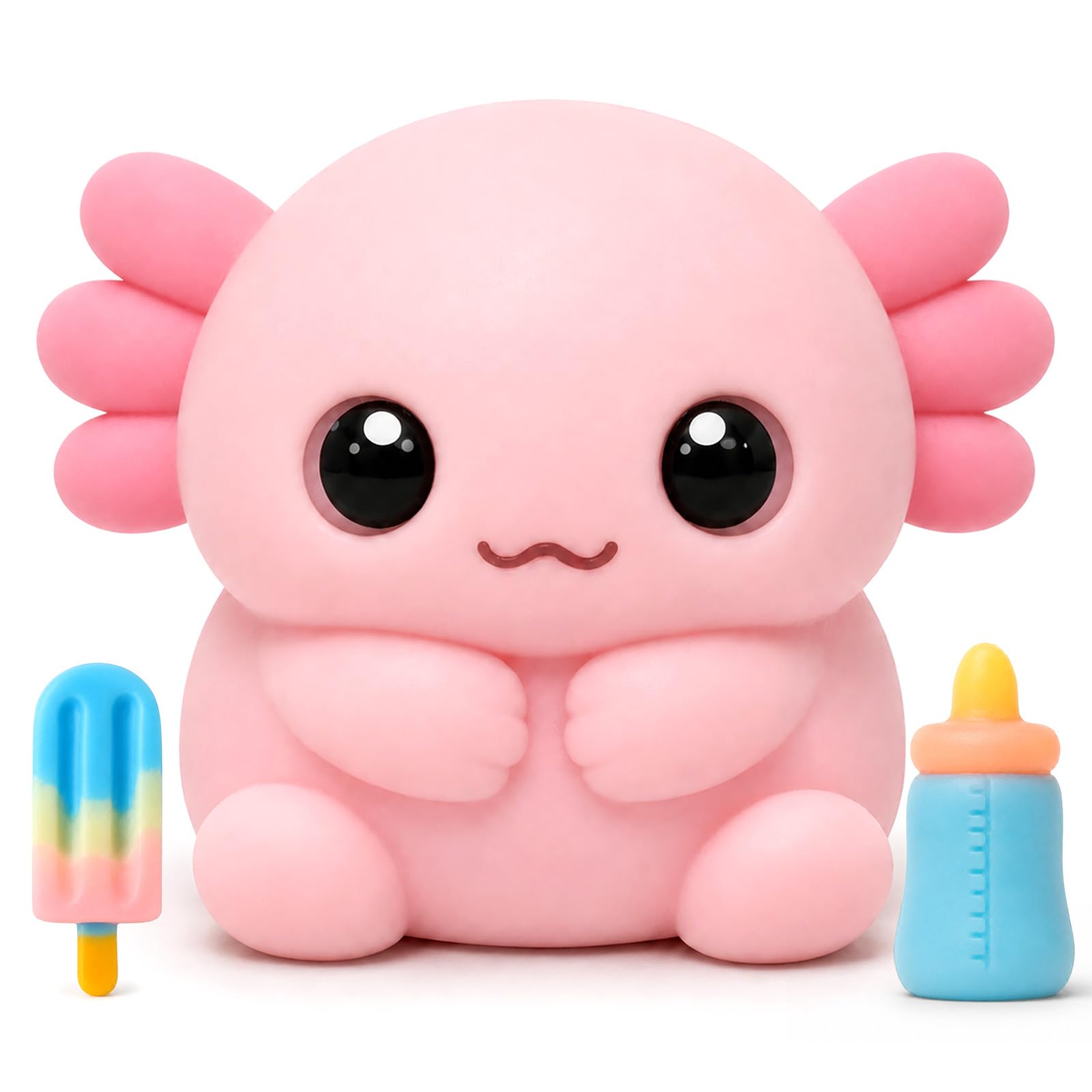 Axolotl Squishy Toy, Soft TPR Sensory Fidget Squeeze Toy | Cute Axolotl Design, Stress Relief Toy for Kids and Adults, Birthday Gift, Party Favor — image 1