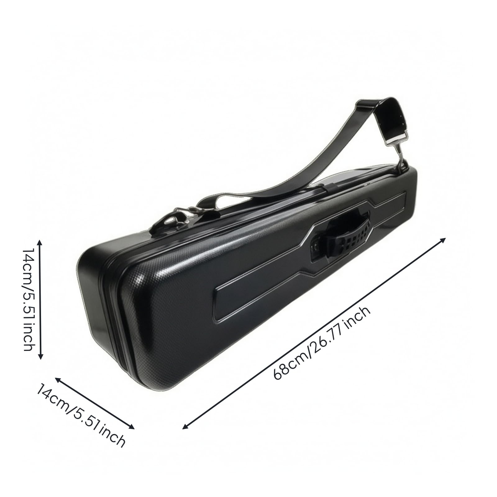 Custodia per Canne da Pesca con Maniglia, 68 × 14 × 14 Cm