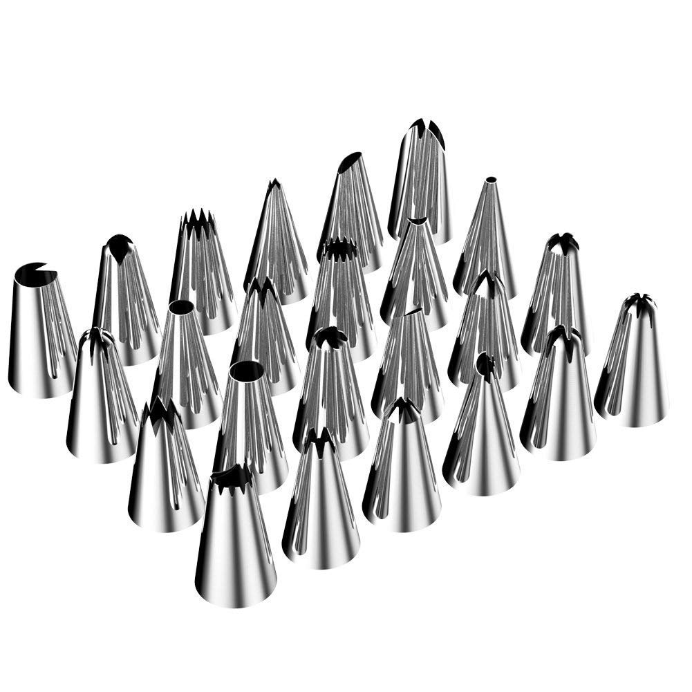 Set 3 Ugelli Per Decorazione Torte - Punte Palla Russa In Acciaio Inox - Per Pasticceria - Foto 10