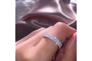 925 Sterling Silver Classic CZ Diamond Rings
