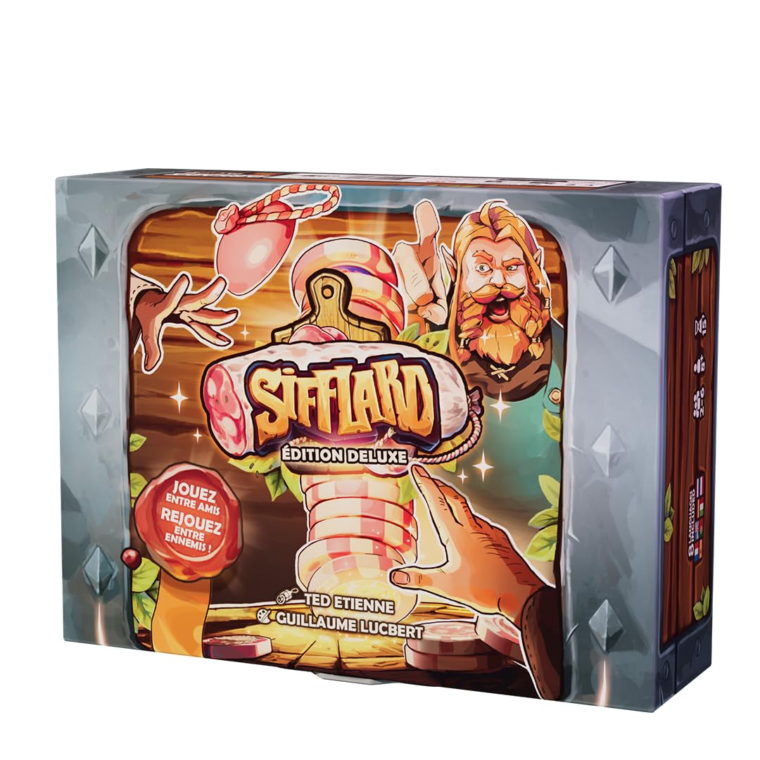 SIFFLARD Édition Deluxe Version Française - Jeu d'Ambiance Hilarant - Entre Amis et en Famille - 8 Ans et Plus - 2 à 6 Joueurs - 15 Min par Partie - Application Gratuite (Édition deluxe)