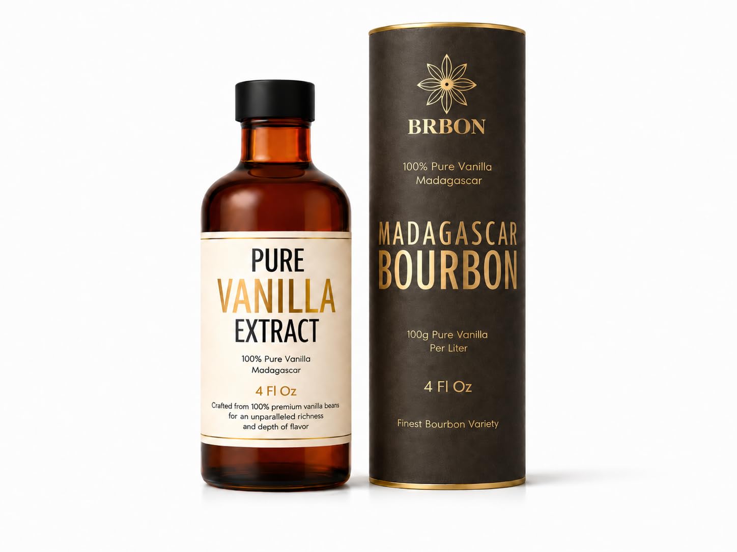 Estratto di vaniglia puro 4 once Madagascar