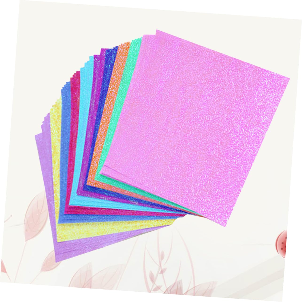 100 Stück Bastelpapier Perlmuttfarbenes Origami Papier Glänzend DIY Handgemachtes Papier für Kunsthandwerk Scrapbooking Geschenkideen Zufällige Farbe Zufällige Farbe