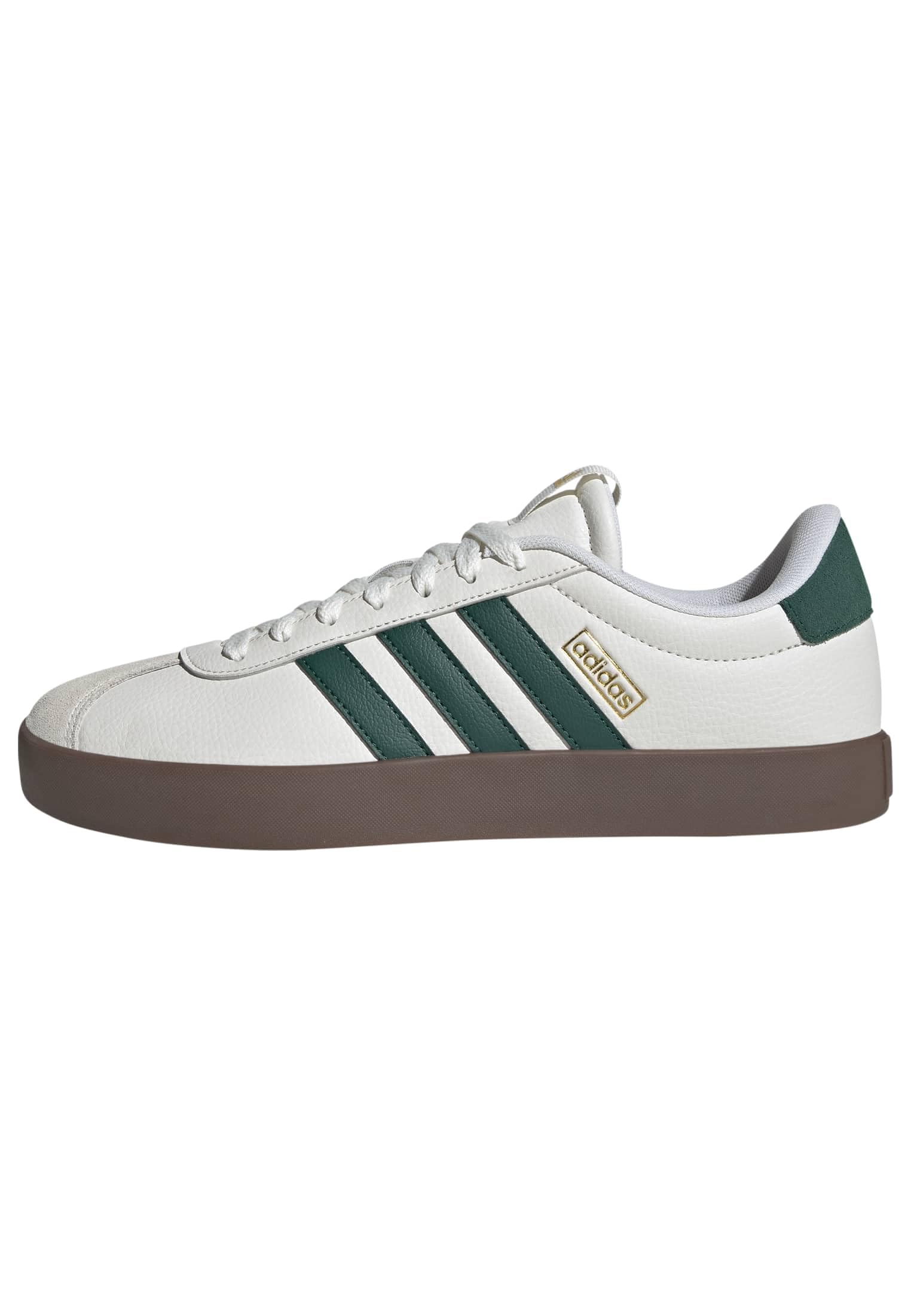 adidas VL Court 3.0 Shoes, Sneaker Uomo, Core White Collegiate Green Gum5, 39 1/3 EU