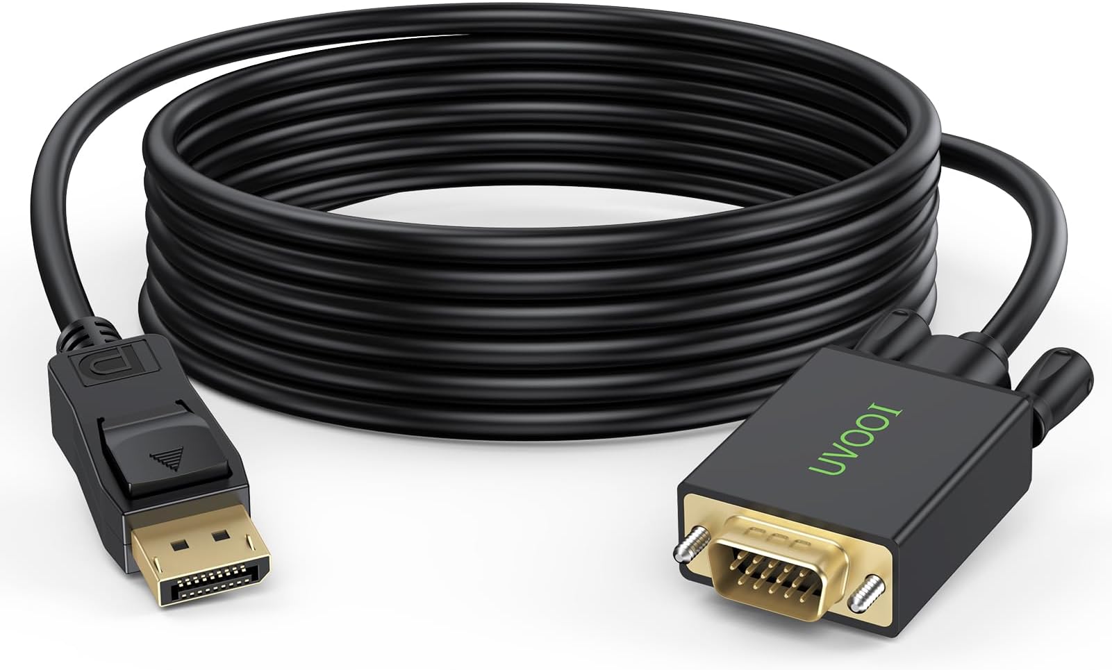 UVOOI15Ft Gold Plated DisplayPort to VGA Computer Cable