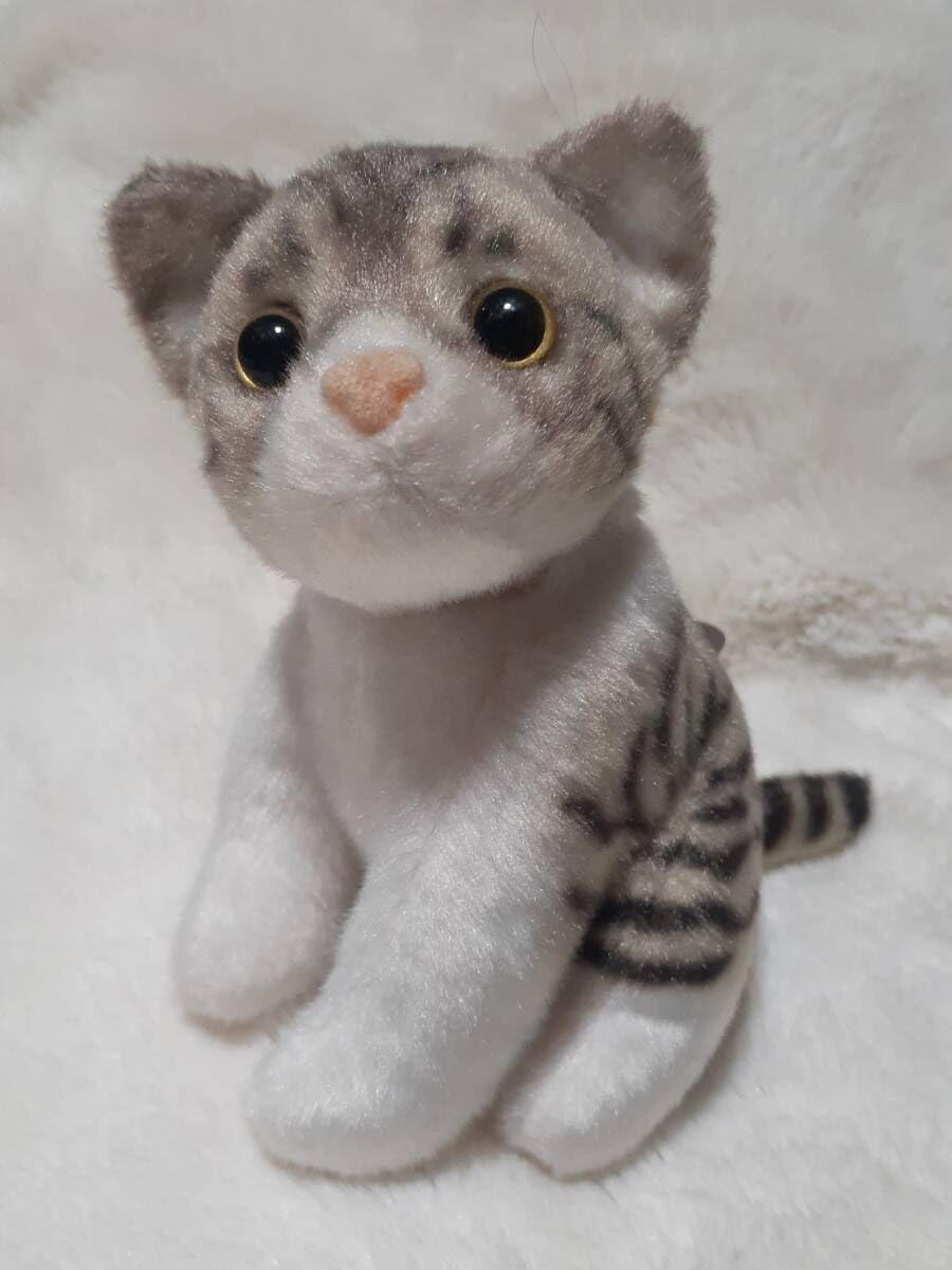 リアル猫 リアルアニマル猫つまんでマスコットBC 猫ぬいぐるみ　２個　セット リアル猫 リアルアニマル猫つまんでマスコットBC 猫ぬいぐるみ