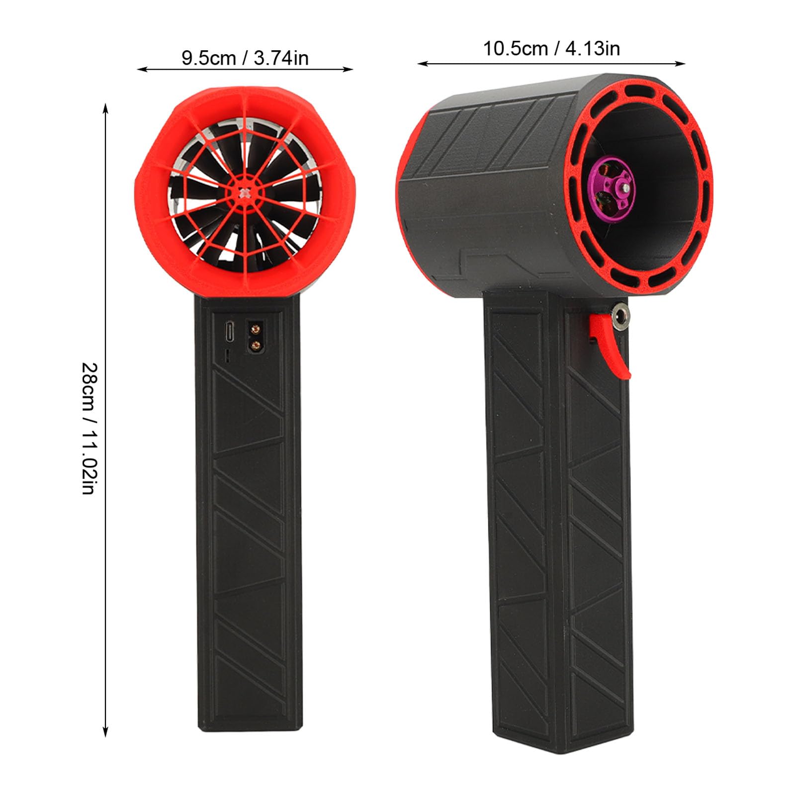 Jet Fan Mini souffleur sec, ventilateur puissant 1400gThrust, moteur sans balais 64mm, réglage continu de la vitesse, souffleur à air Turbo sans fil