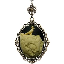 Yspace Lucky Clover Cameo Necklace Best Friend Heart Charms Jewelry 2 Chain Deluxe Gift