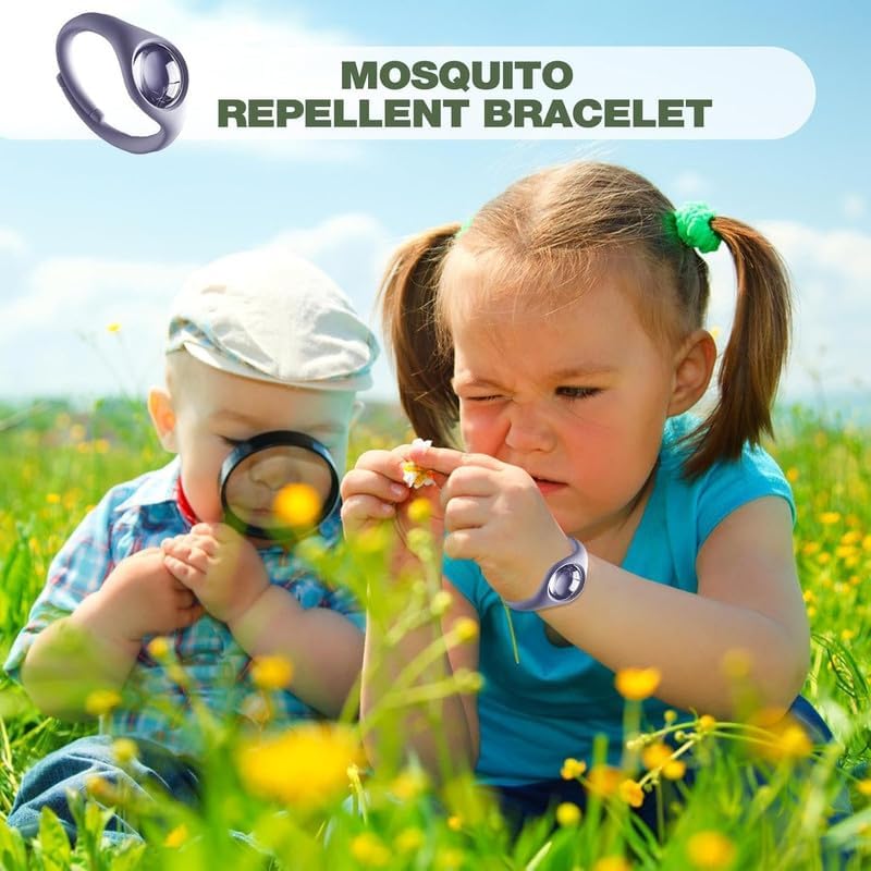 VIPREKHO Mosquito Repellent Wrist Band with Cute Water Resistant Insect & Bug Repeller With Plant Essential Oil For Babies,Kids & Adults Perfect Natural Mosquito Repellent Bracelet 1