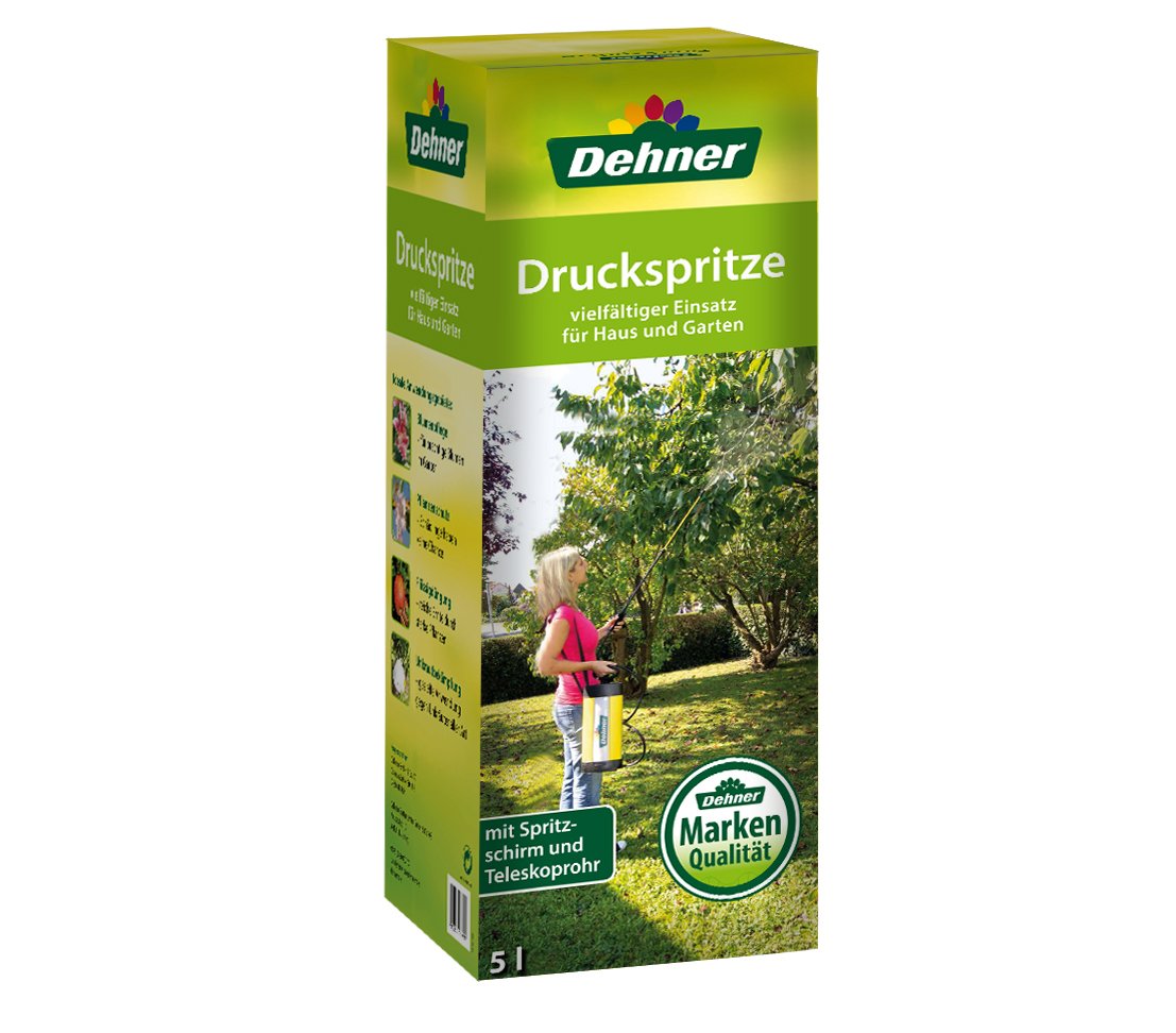 Dehner spruzzatore di Pressione con Tubo telescopico e Spray Hood, 5l