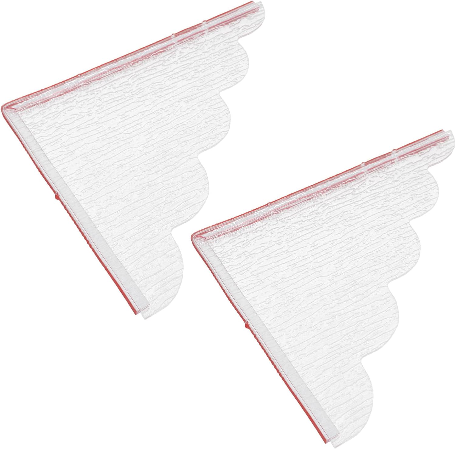 MAGICLULU 2pcs Acrylic Bathtub Splash Guard with Elegant Tree Pattern Design, Corner Tub Water Splash Guard for Bath Upgrades, Protecting Floors and Countertops in Bathroom Use, 9x11.4 Inch