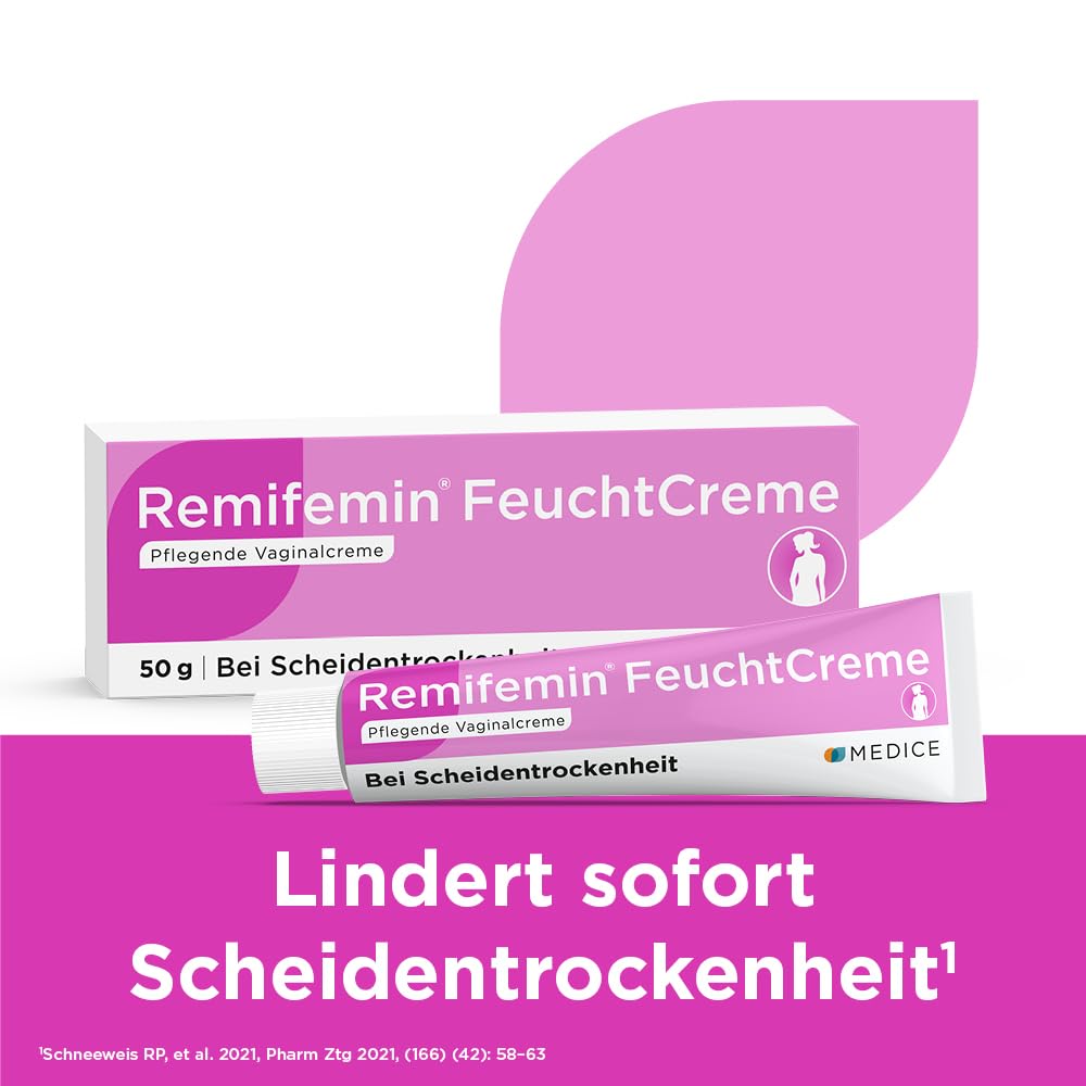 Remifemin FeuchtCreme 2 x 50 g Sparset - bei Scheidentrockenheit - hormonfrei - mit Hamameliswasser - Feuchtcreme bei Scheidentrockenheit