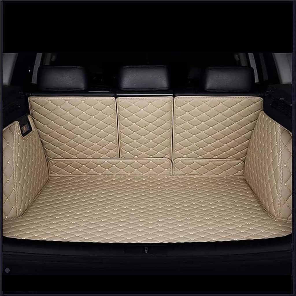Pelle Tappetini bagagliaio per Hyundai New SantaFe 2013-2018 (7 seats), Copertura Tappetino Protezione Antiscivolo Impermeabile Copri Baule Tappeto Accessori