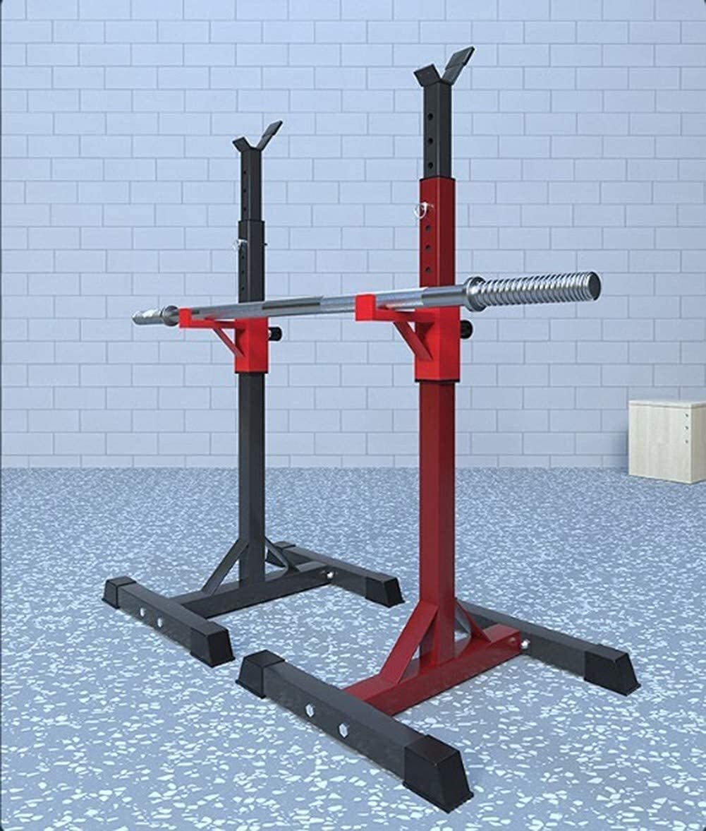 Adjustable Squat Rack Weight Lifting Bench Press Multi-Function Adjustable Rack Squat Stand, Dumbbell Racks Stands, Pull Up Bar Squat Rack, Home Gym Strength Training Stand Fitness Barbell Rack