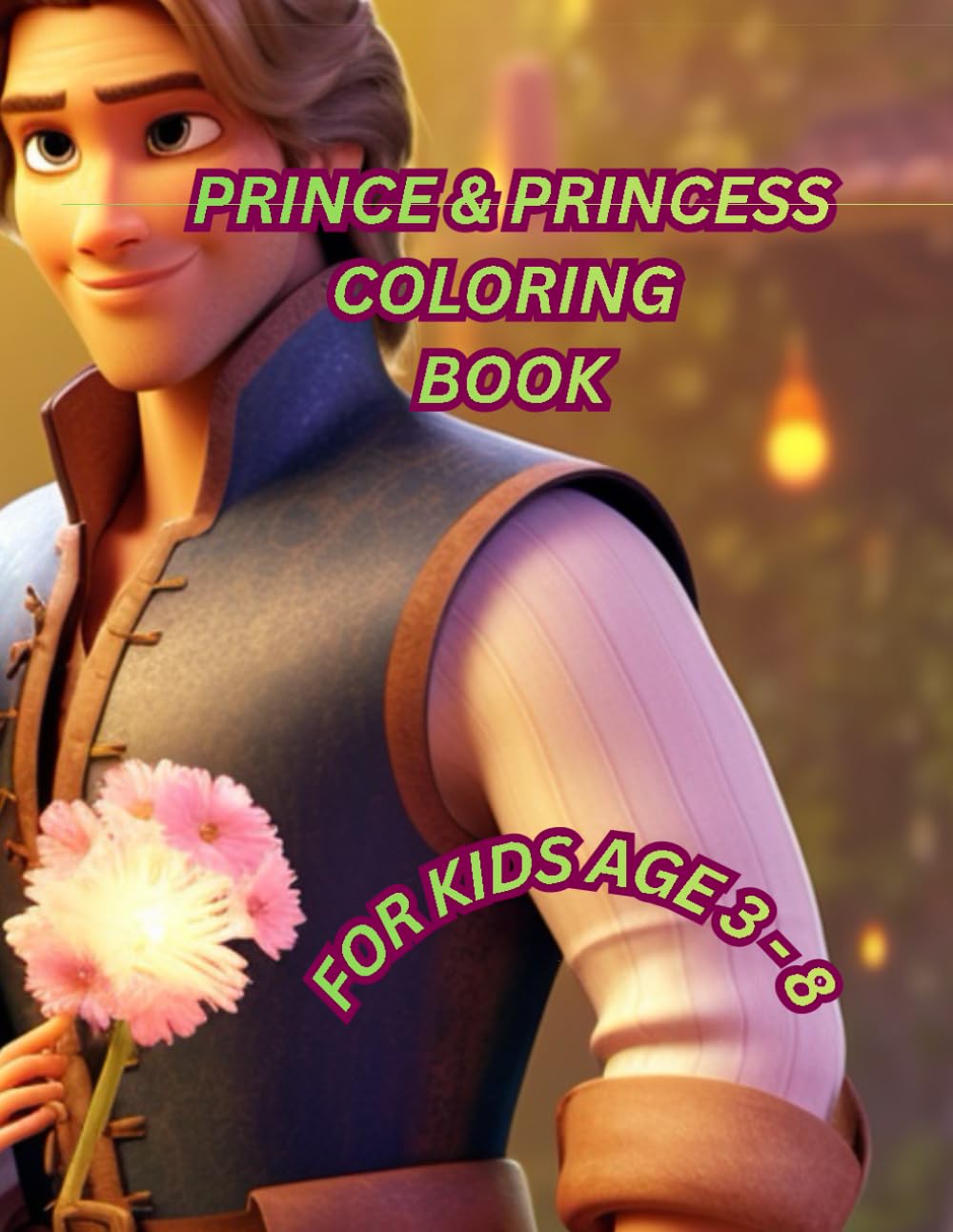 Prince and Princess Coloring Book for Kids: 100 Cute and Fun Prince and Princess Coloring Pages with Castles, Crowns and Royal Adventures for Kids Ages 3–8 (Magical Coloring World)