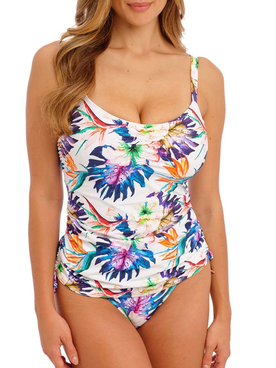 Fantasie Paradiso Adjustable Side Tankini Top Multicoloured Blue 32E