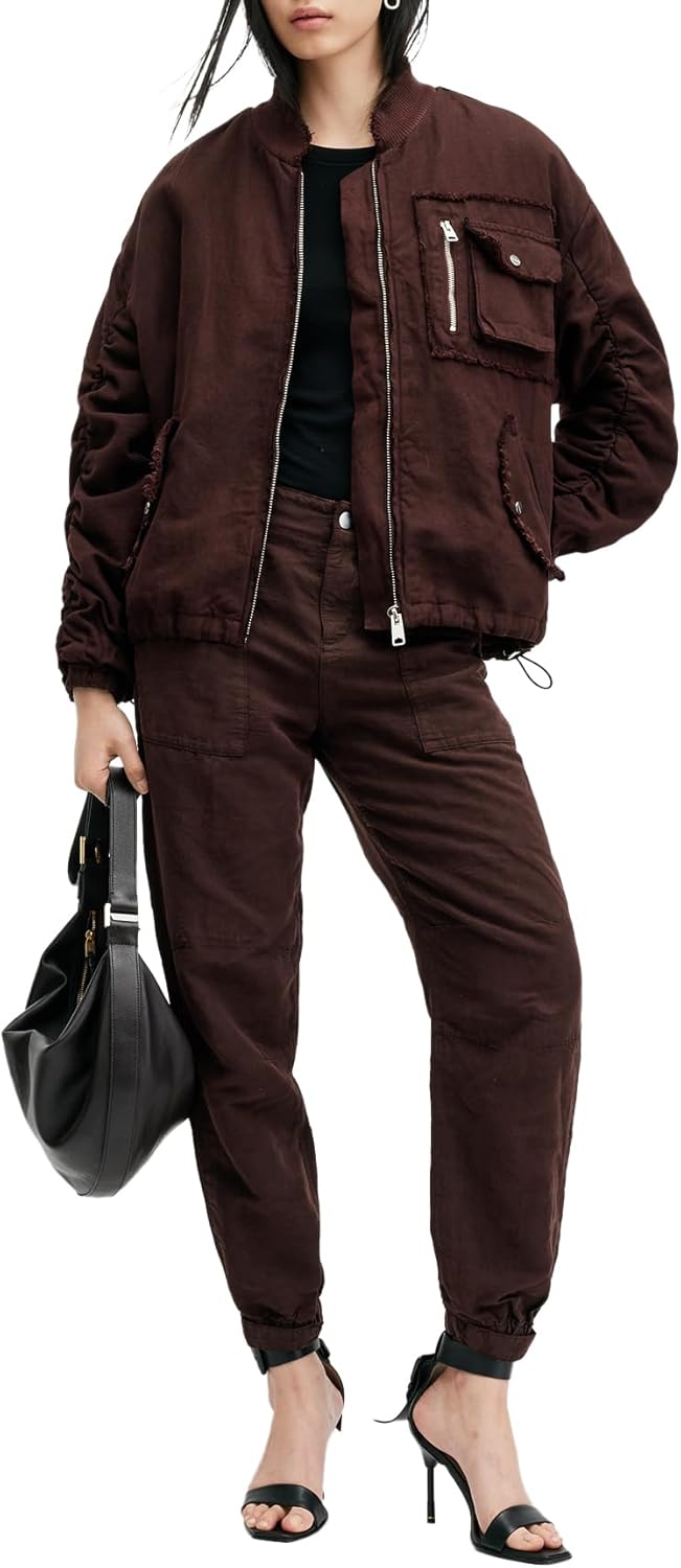 AllSaints womens Rue Bomber Jacket - Image 2