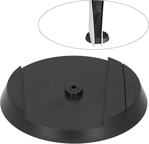 Miniatura 6 de Base Stand,Professional 2 in 1 Vertical Stand Game Console Holder Base Accessory for Replacement with Screw ABS Black