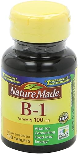 Miniatura 8 de Nature Made Vitamina B-1 100 mg comprimidos - 100 ct paquete de 2