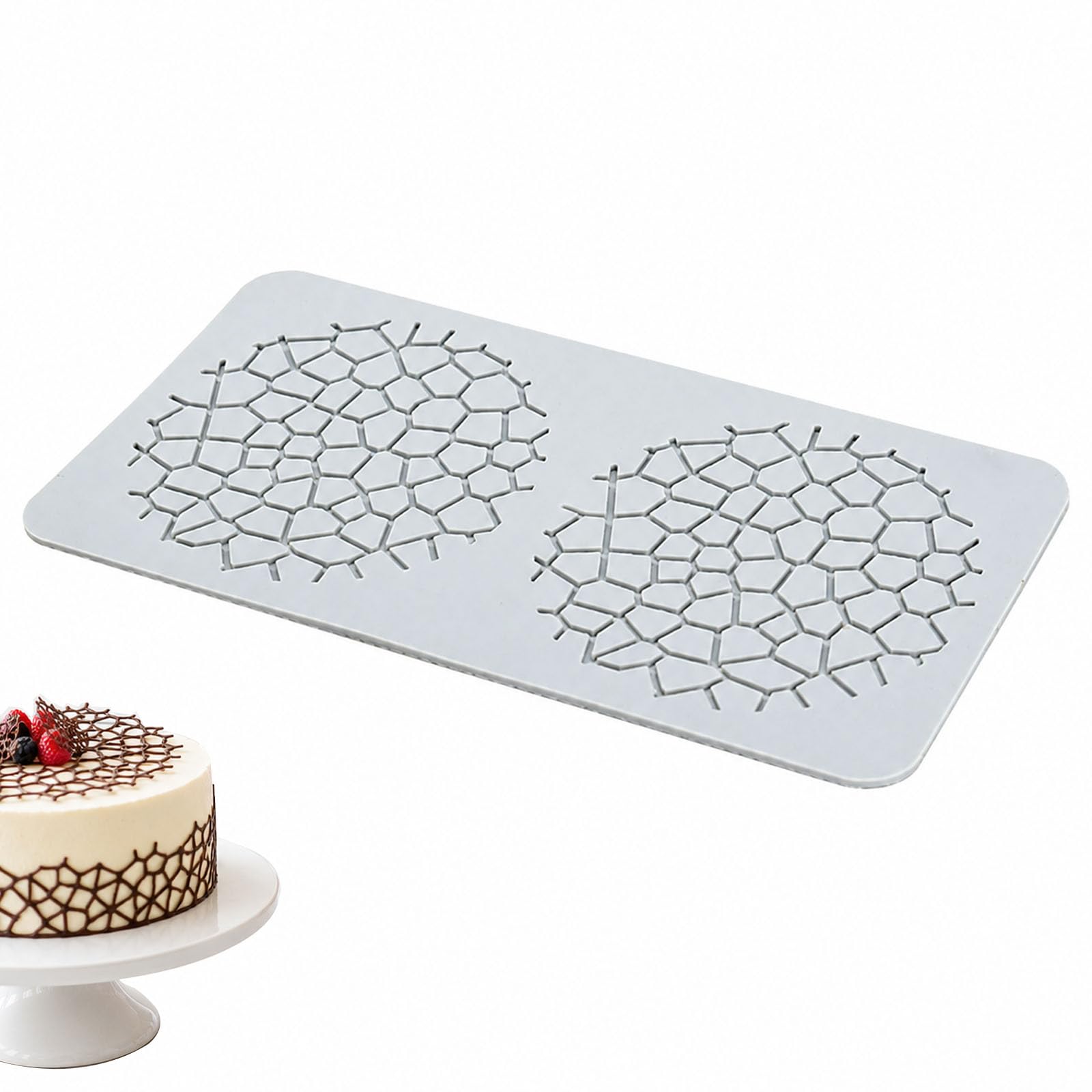 Food Grade Silicone Fondant Lace Mould Grid Pattern for Cake Decorating