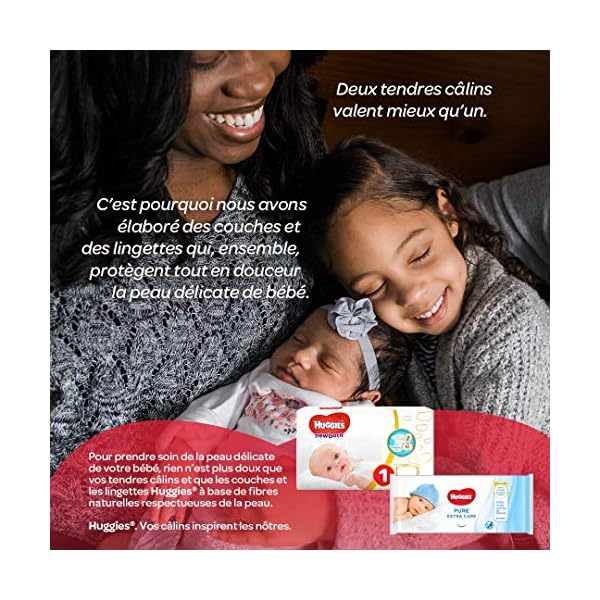 Huggies Pure - Extra Care - Babytücher 1 Box with 4 pacs (3 x 56 wipes per pack) – Bild 8