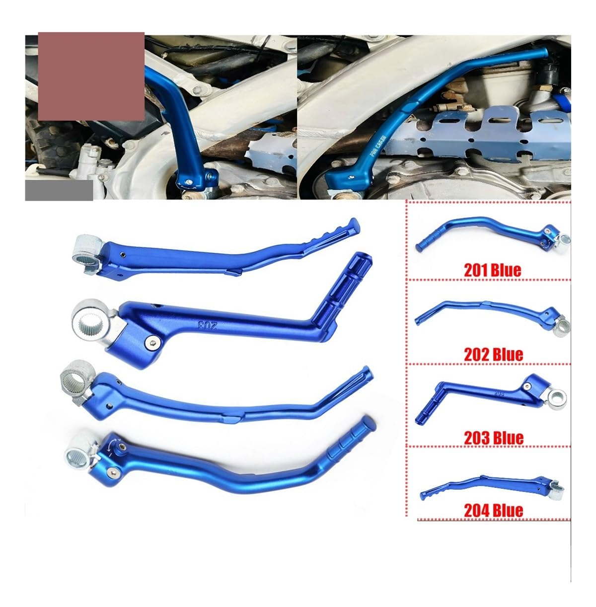 Motorrad Kick Starter Für YZ WR 125 250 250X 250F 250FX 450F 450FX YZF 1986-2023 Dirt Bike Motorrad CNC Geschmiedet Kick Start Starter Hebel Pedal