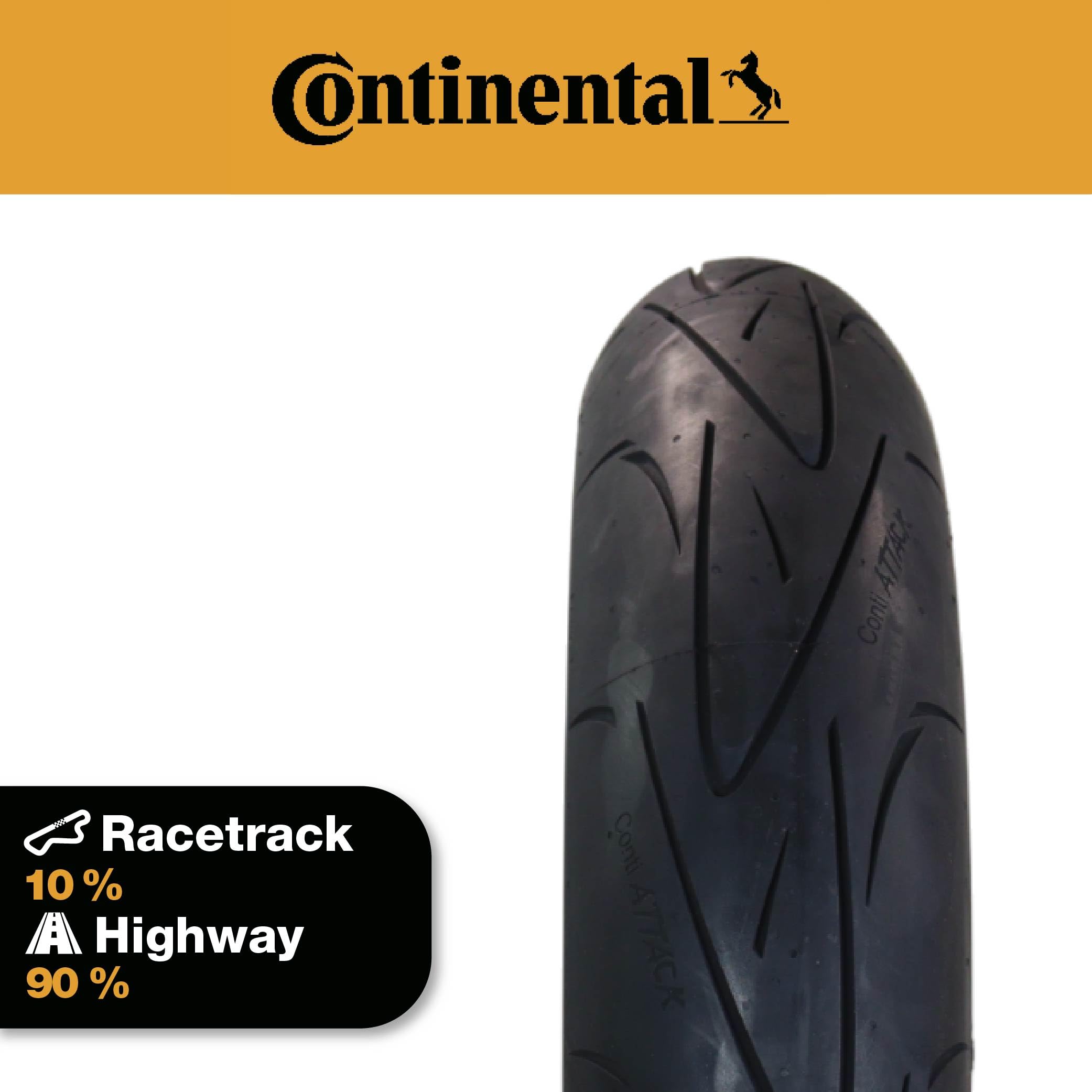 Continental 180/55 Zr17 73W Contisportattack Tl - Neumático