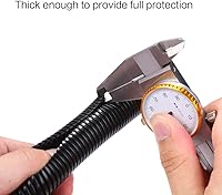 Vista 6 de Alex Tech 10 pies - Tubo de malla para cables dividida de 1/2 pulgada - Negro