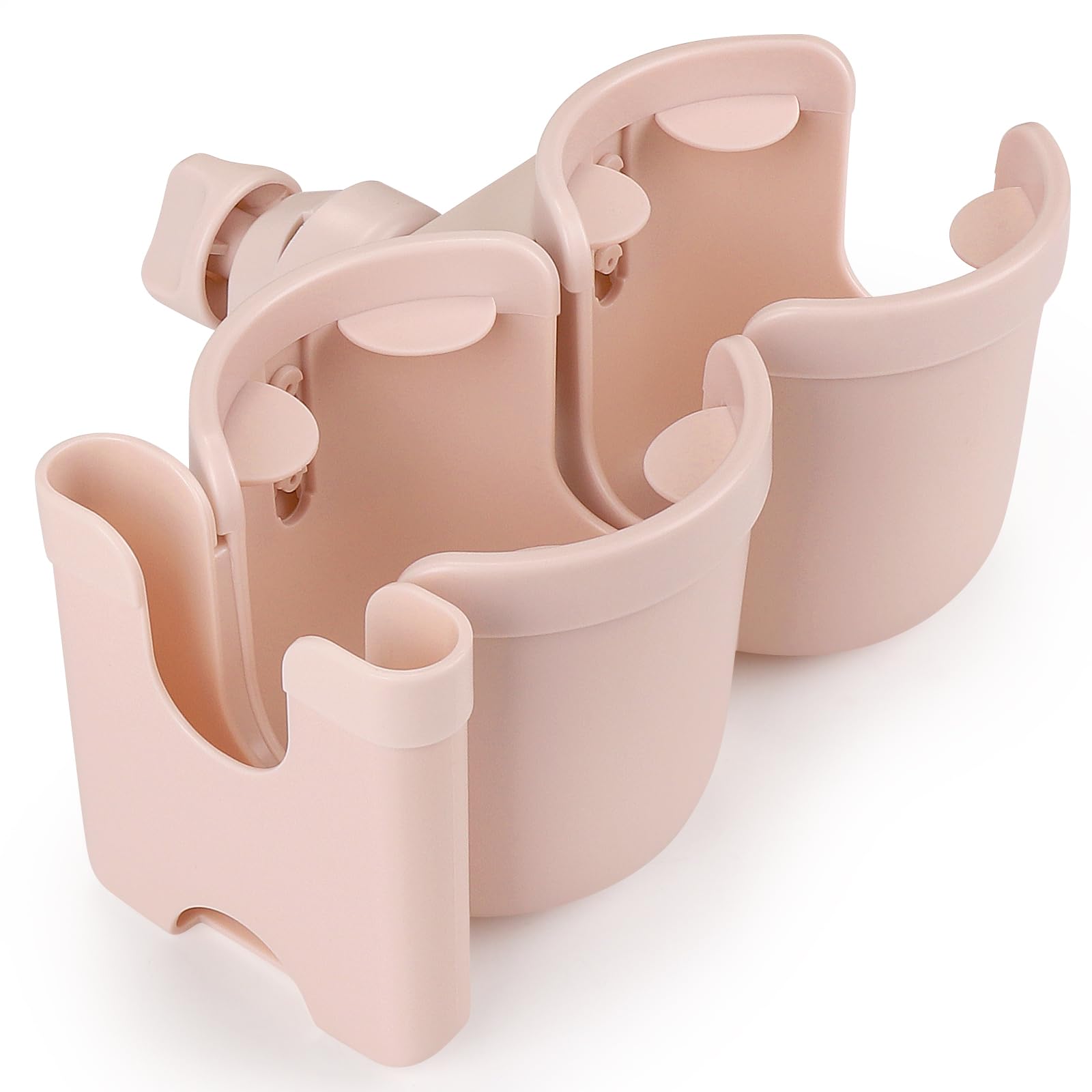 Accmor Stroller Cup Holder with Phone Holder, Bike Cup Holder, Walker Scooter Wheelchair Cup Holder Attachment, Universal Cup Holder for Uppababy Graco Strollers