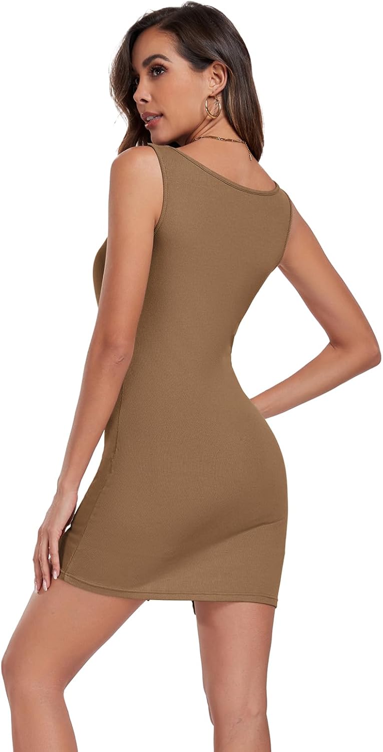 Dokuritu Tummy Control Dress for Women 2024 Formal Mini