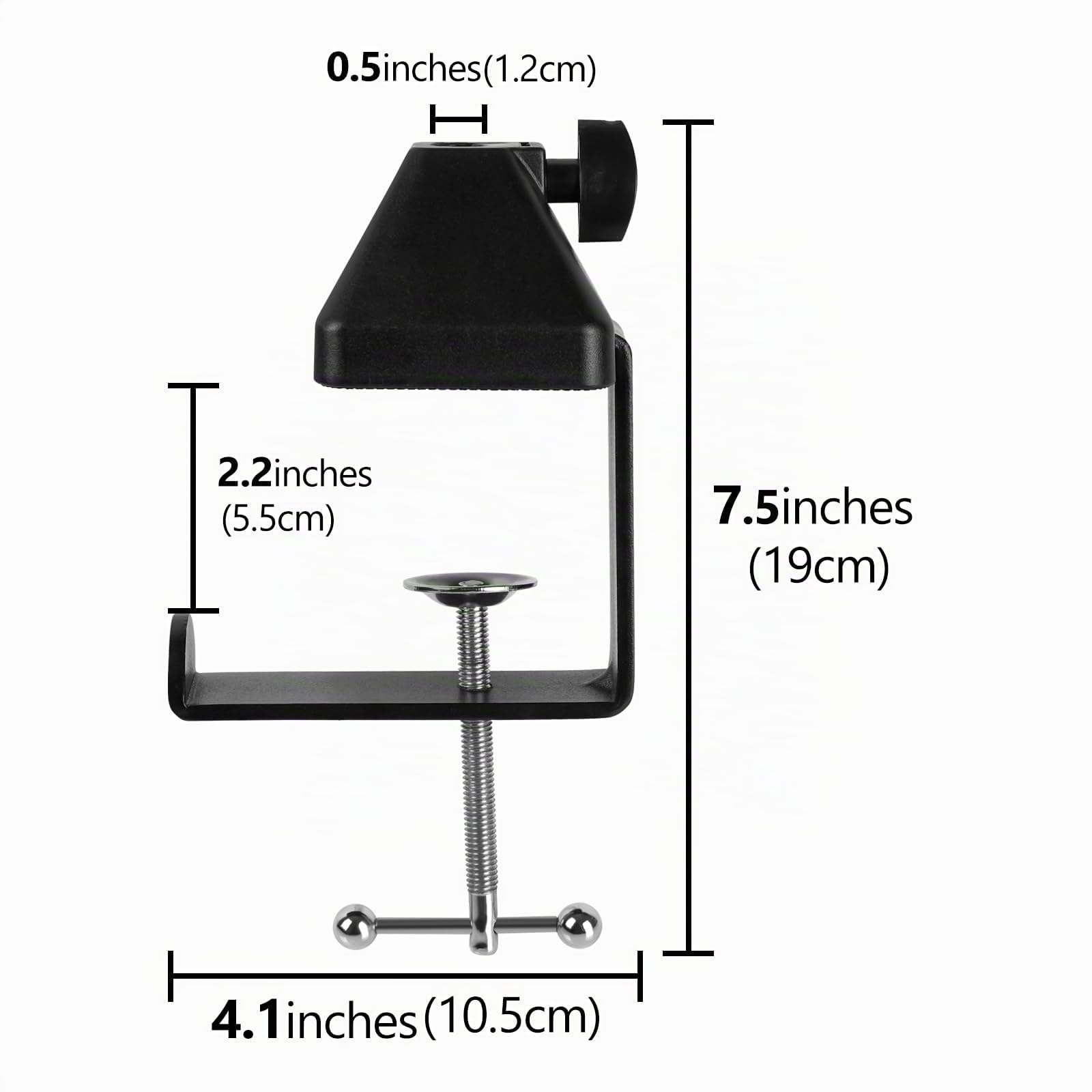 Geekria for Creators - Morsetto per microfono da scrivania, morsetti per asta regolabile per microfono compatibile con Rode PSA1+, TONOR T20, Aokeo AK-35, InnoGear braccio microfono