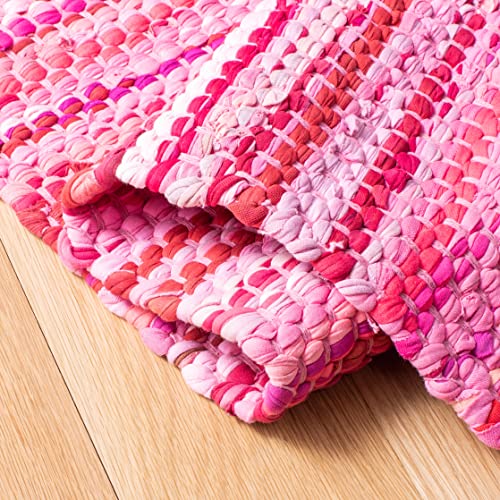 Tapete SAFAVIEH Montauk 152x244 cm rosa algodón tejido miniatura 6