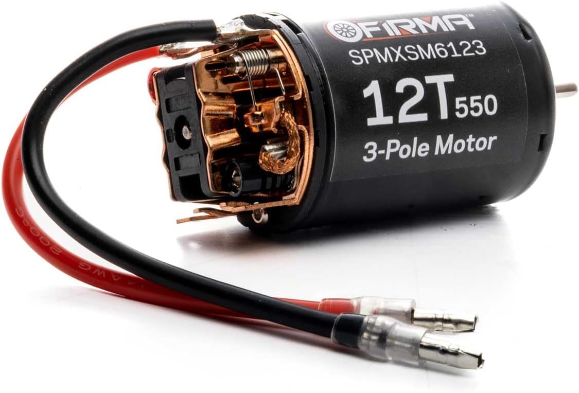Spektrum Smart Firma 12T Rebuildable 550 3 Pole Brushed Motor, SPMXSM6123