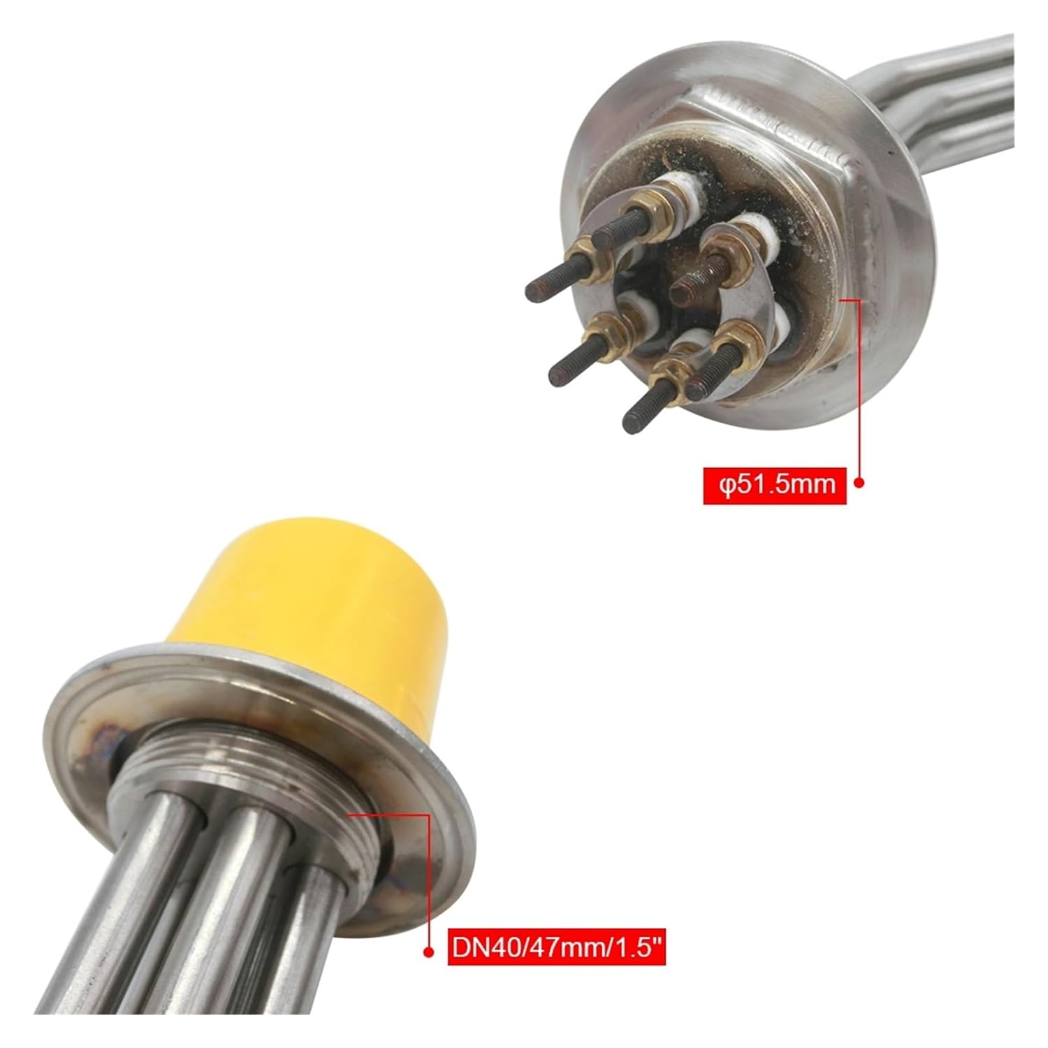 DN40/47mm/1.5'' Electric Heating Element 220V/380V 304SUS Power 5KW/8KW/11KW Heater Pipe