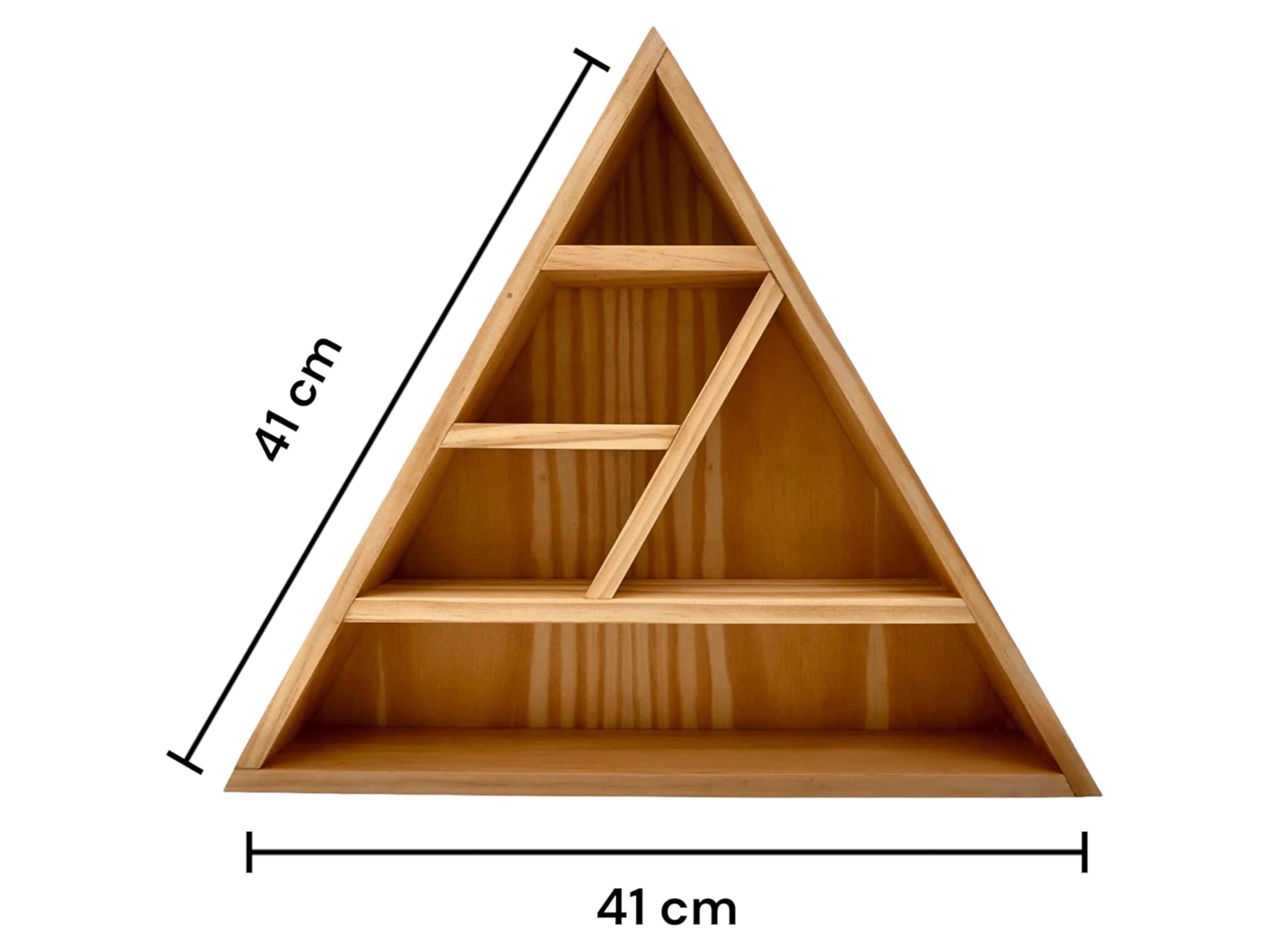 Meditation Altar Wooden Triangular Shelf Decorative Craft Shelf