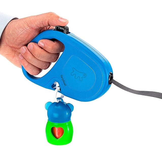 Foto 5 de 6 de Ferplast Correa retráctil para Perros Grandes Flippy One Tape L, Correa Extensible 5 m, máx 50 kg, Azul