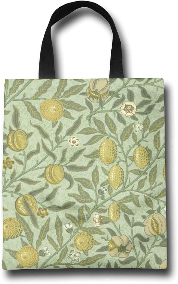 Amazon Co Jp Niko ウィリアム モリスのザクロのフルーツのデザイン おしゃれ トートバッグ カラフル カラー 買い物バッグ エコバッグ レディース 小物入れ 手作り 遠足 旅行 かばん シューズ バッグ