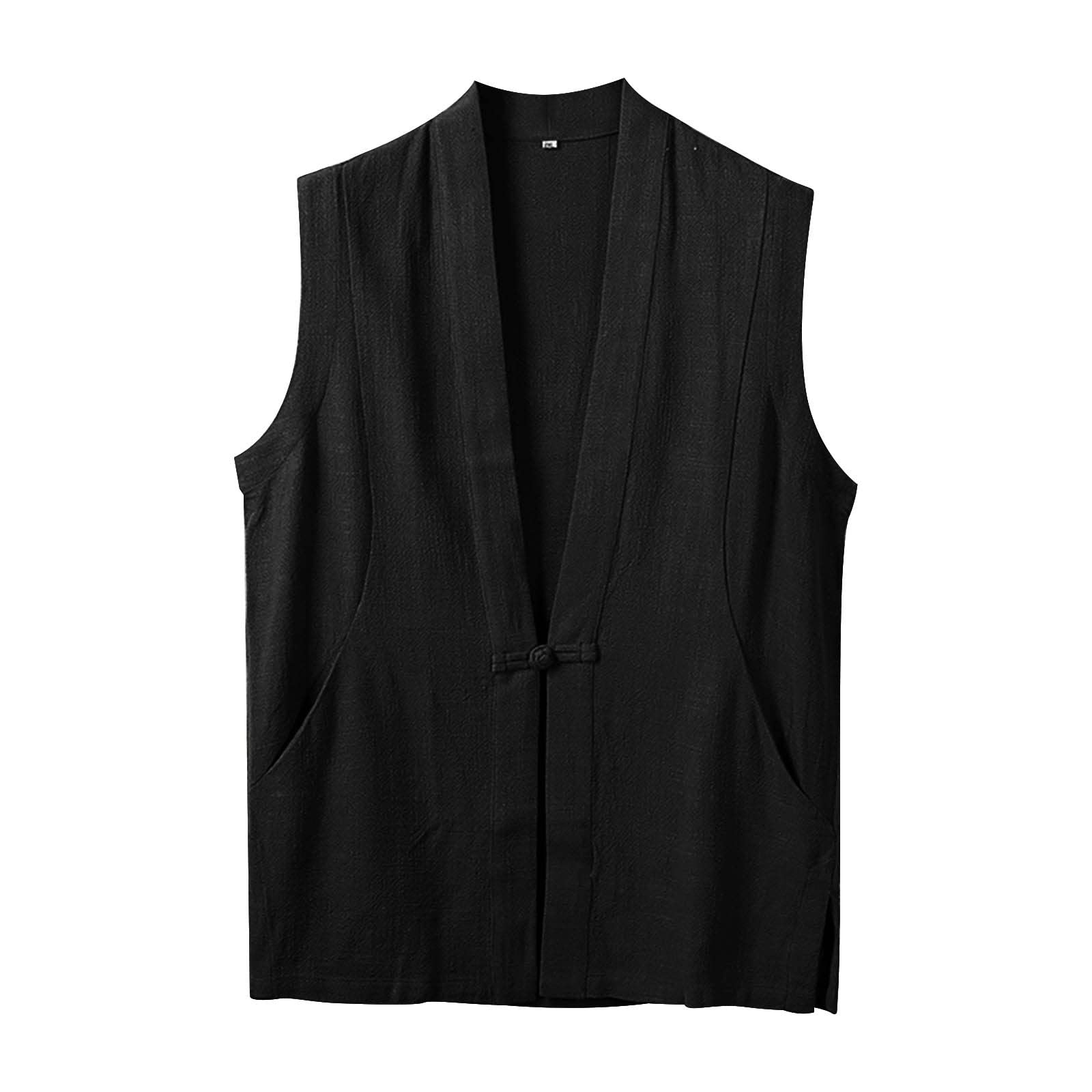 Gilet leggero trapuntato da uomo, estivo, in pelle, nero, gilet sportivo | Gilet in softshell, elegante gilet da cowboy per matrimonio, taglie grandi, gilet estivo in pelle bovina