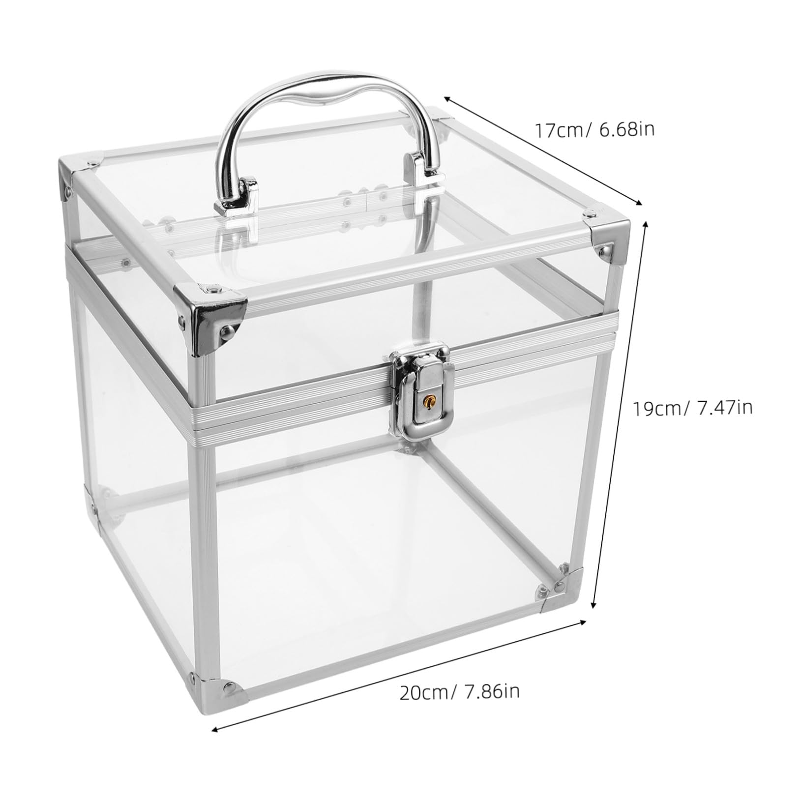 Homoyoyo Custodia Acrilica per Organizzatore di Dischi in Vinile e CD con Manico, Grande Capacità e Design Elegante per Casa e Studio, Facile Identificazione e Trasporto