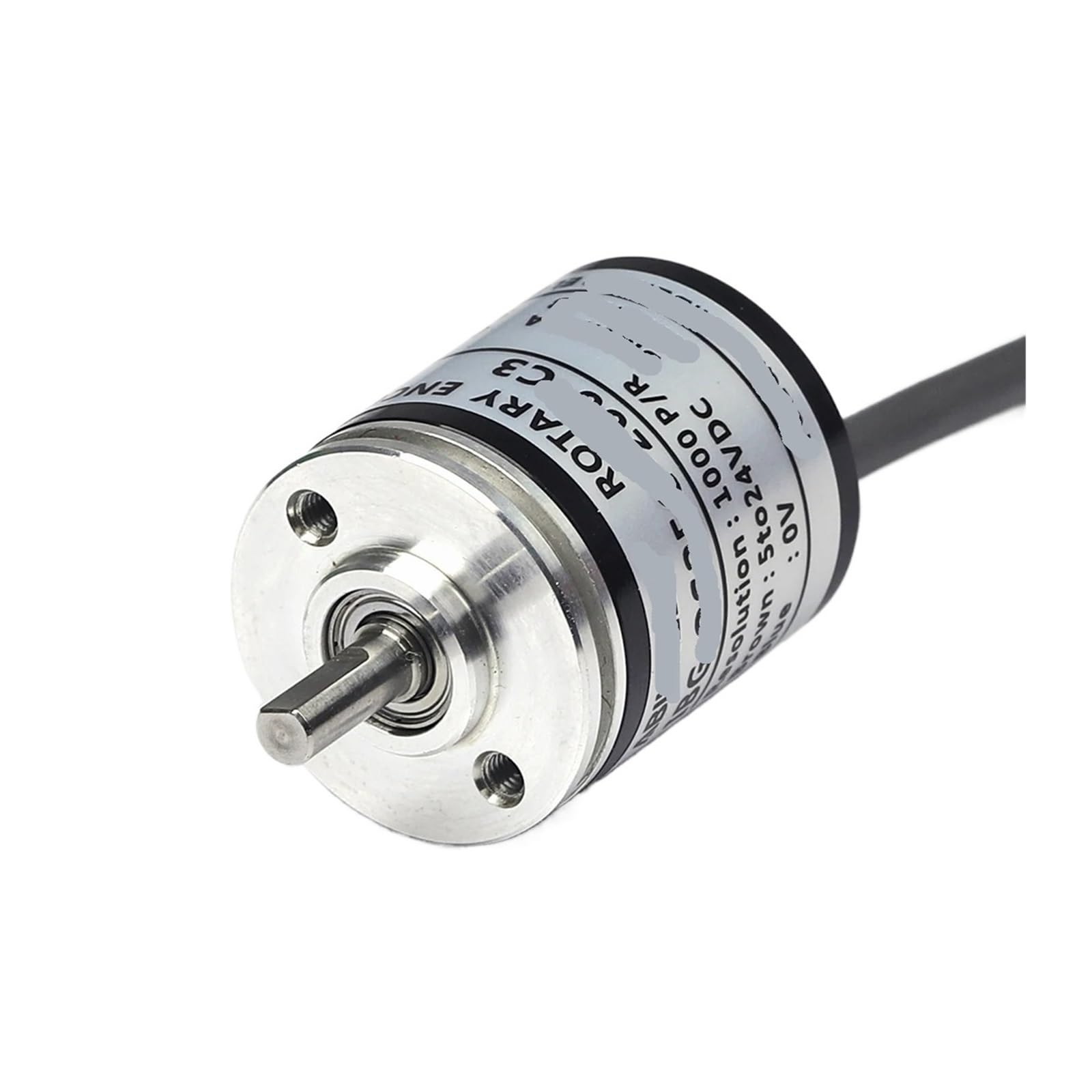 ZIDRMTKVK Photoelectricity Rotary Incremental Encoder 250-3600PPR Voltage Output 4MM Solid Shaft(2500 PPR)