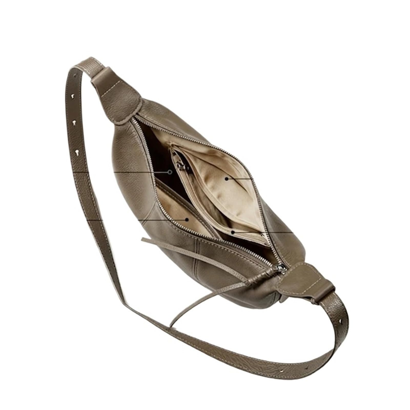 Torba Hobo w kształcie półksiężyca