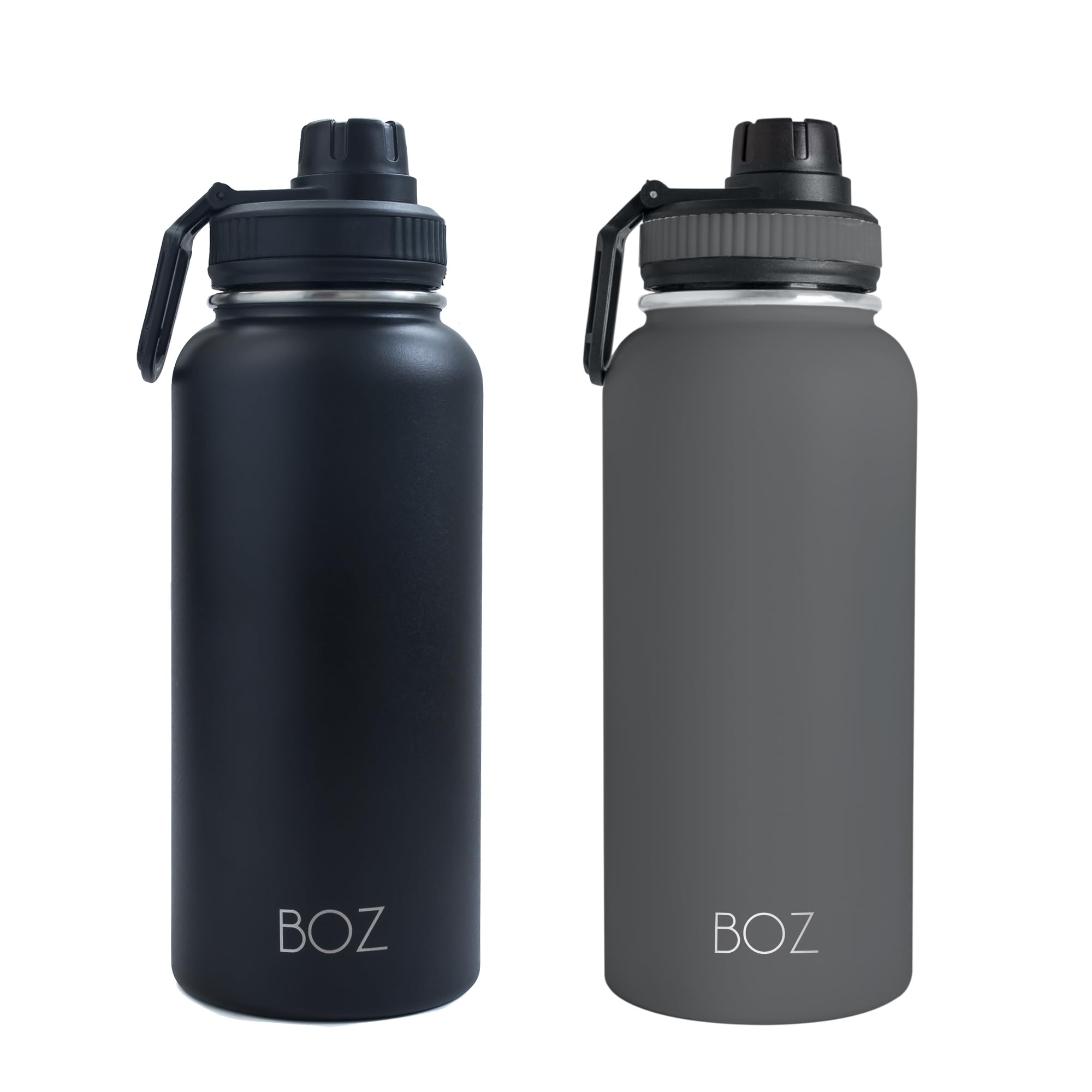 BOZ Botella Agua Acero Inoxidable de 1l, Botella Térmica 1 Litro con Aislamiento de Doble Pared, Termo Agua Fría y Caliente de Boca Ancha Sin BPA, Botella Isotérmica Antiderrame Color Azul Claro — view 14